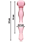 NEBULA SERIES BY IBIZA - MODELL 13 DILDO BOROSILIKATGLAS KLAR 18 CM -O- 3.5 CM - Vanelion Paradise
