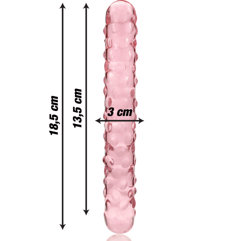 NEBULA SERIES BY IBIZA - MODELL 15 DILDO BOROSILIKATGLAS KLAR 18.5 CM - 3 CM - Vanelion Paradise