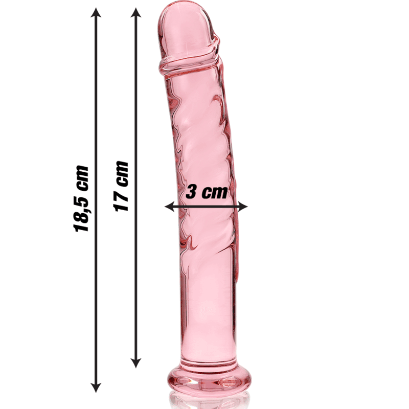 NEBULA SERIES BY IBIZA - MODELL 16 DILDO BOROSILIKATGLAS KLAR 18.5 CM -O- 3 CM - Vanelion Paradise