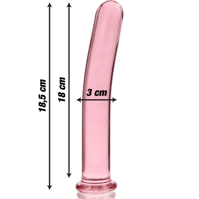 NEBULA SERIES BY IBIZA - MODELL 17 DILDO BOROSILIKATGLAS KLAR 18.5 CM -O- 3 CM - Vanelion Paradise