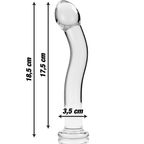 NEBULA SERIES BY IBIZA - MODELL 18 DILDO BOROSILIKATGLAS KLAR 18.5 CM -O- 3.5 CM - Vanelion Paradise