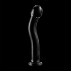 NEBULA SERIES BY IBIZA - MODELL 18 DILDO BOROSILIKATGLAS KLAR 18.5 CM -O- 3.5 CM - Vanelion Paradise