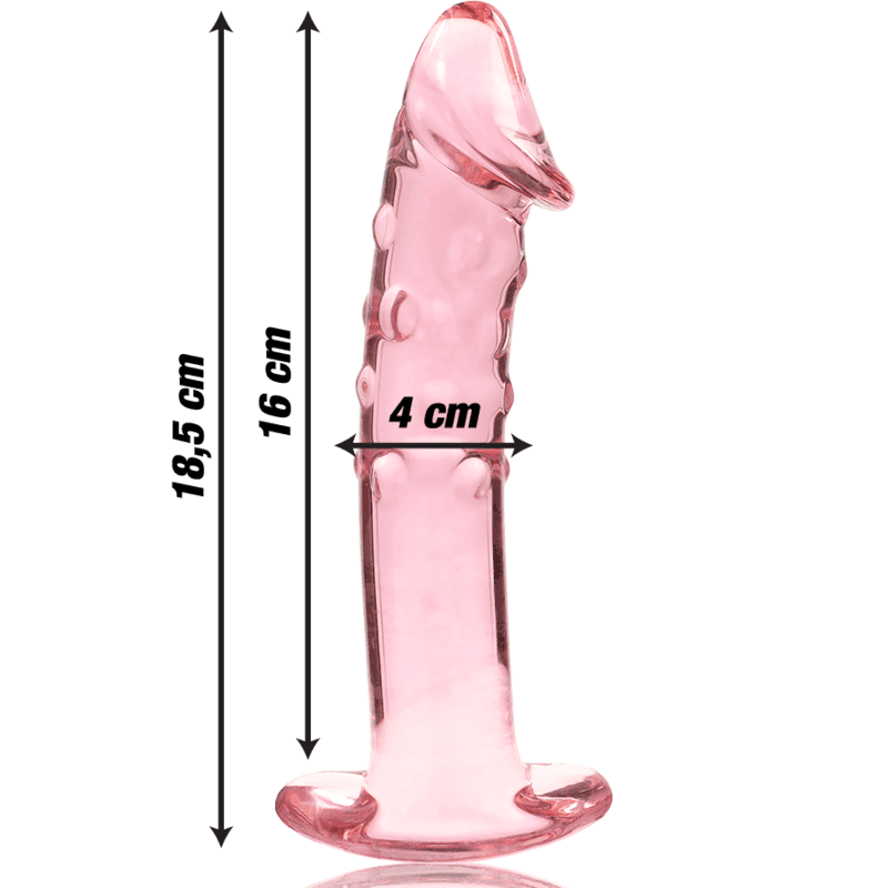 NEBULA SERIES BY IBIZA - MODELL 19 DILDO BOROSILIKATGLAS KLAR 18.5 CM -O- 4 CM - Vanelion Paradise