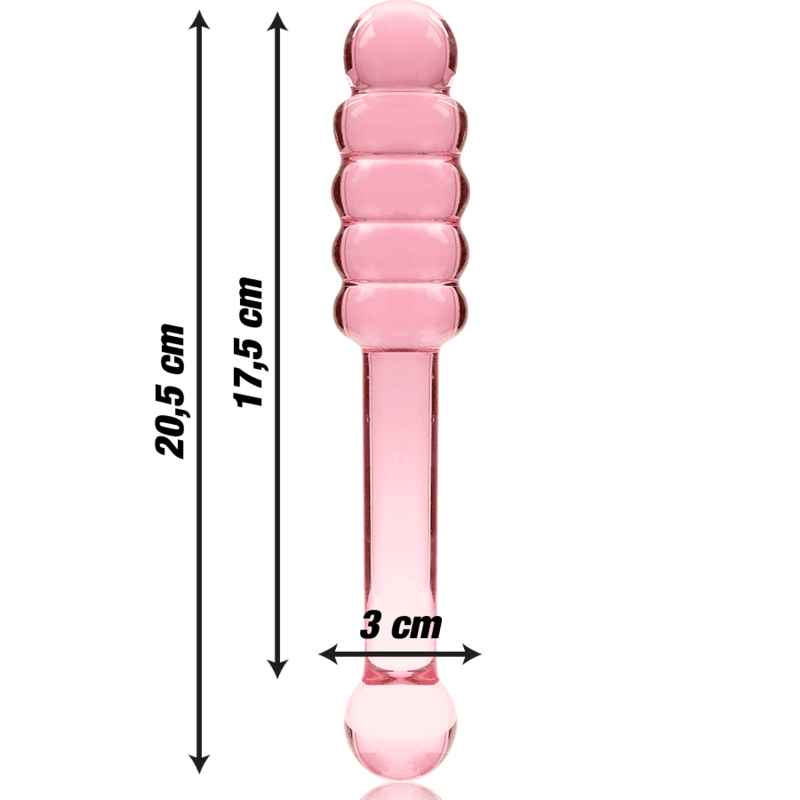 NEBULA SERIES BY IBIZA - MODELL 20 DILDO BOROSILIKATGLAS KLAR 20.5 CM -O- 3 CM - Vanelion Paradise