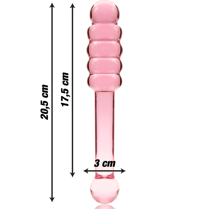 NEBULA SERIES BY IBIZA - MODELL 20 DILDO BOROSILIKATGLAS KLAR 20.5 CM -O- 3 CM