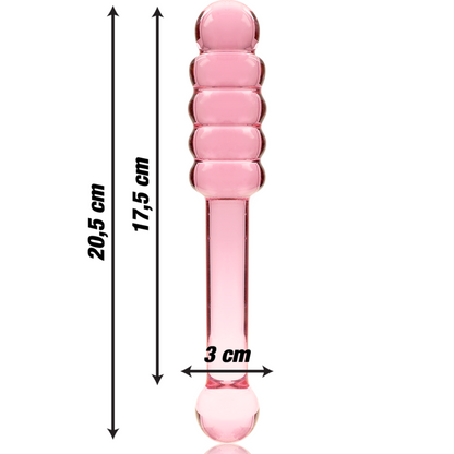 NEBULA SERIES BY IBIZA - MODELL 20 DILDO BOROSILIKATGLAS KLAR 20.5 CM -O- 3 CM