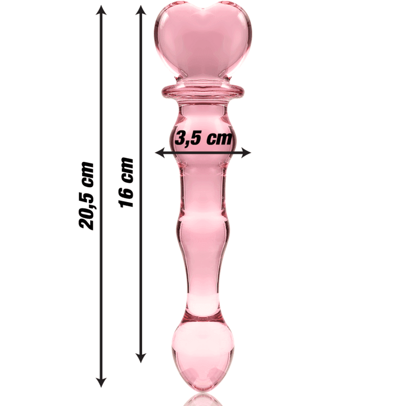 NEBULA SERIES BY IBIZA - MODELL 21 DILDO BOROSILIKATGLAS KLAR 20.5 CM -O- 3.5 CM - Vanelion Paradise