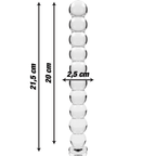 NEBULA SERIES BY IBIZA - MODELL 22 DILDO BOROSILIKATGLAS KLAR 21.5 CM -O- 2.5 CM - Vanelion Paradise