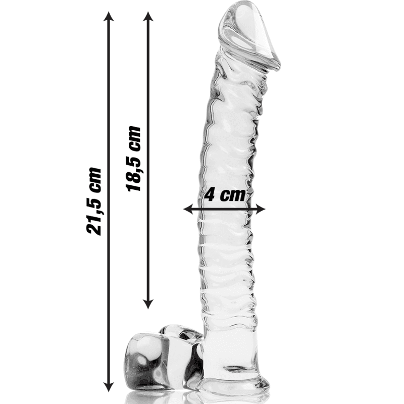 NEBULA SERIES BY IBIZA - MODELL 23 DILDO BOROSILIKATGLAS KLAR 21.5 CM -O- 4 CM - Vanelion Paradise