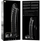 NEBULA SERIES BY IBIZA - MODELL 23 DILDO BOROSILIKATGLAS KLAR 21.5 CM -O- 4 CM - Vanelion Paradise