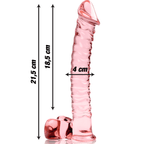 NEBULA SERIES BY IBIZA - MODELL 23 DILDO BOROSILIKATGLAS KLAR 21.5 CM -O- 4 CM - Vanelion Paradise