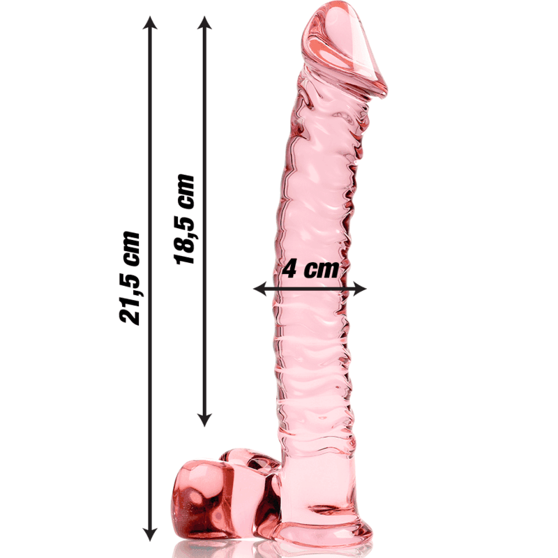 NEBULA SERIES BY IBIZA - MODELL 23 DILDO BOROSILIKATGLAS KLAR 21.5 CM -O- 4 CM - Vanelion Paradise