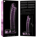 NEBULA SERIES BY IBIZA - MODELL 23 DILDO BOROSILIKATGLAS KLAR 21.5 CM -O- 4 CM - Vanelion Paradise