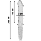 NEBULA SERIES BY IBIZA - MODELL 24 DILDO BOROSILIKATGLAS KLAR 28.5 CM -O- 5 CM - Vanelion Paradise