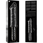 NEBULA SERIES BY IBIZA - MODELL 24 DILDO BOROSILIKATGLAS KLAR 28.5 CM -O- 5 CM - Vanelion Paradise
