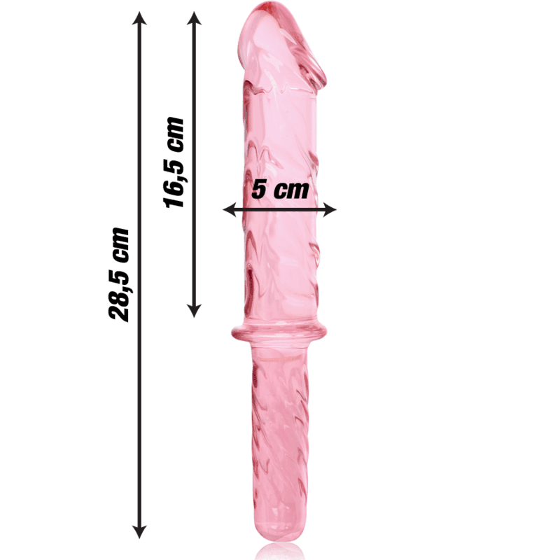 NEBULA SERIES BY IBIZA - MODELL 24 DILDO BOROSILIKATGLAS KLAR 28.5 CM -O- 5 CM - Vanelion Paradise