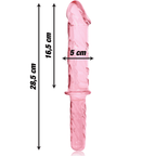 NEBULA SERIES BY IBIZA - MODELL 24 DILDO BOROSILIKATGLAS KLAR 28.5 CM -O- 5 CM - Vanelion Paradise