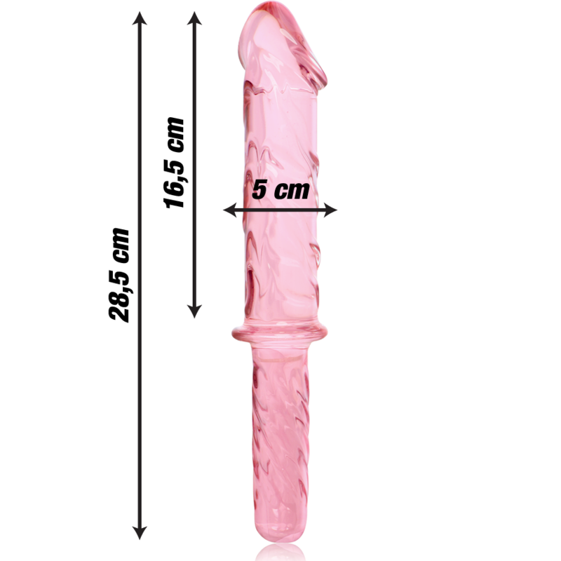 NEBULA SERIES BY IBIZA - MODELL 24 DILDO BOROSILIKATGLAS KLAR 28.5 CM -O- 5 CM