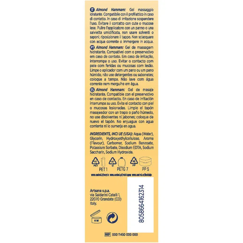 CONTROL - MANDEL HAMMAM-MASSAGEGEL 3 IN 1 200 ML - Vanelion Paradise