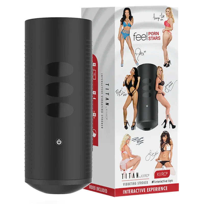 KIIROO TITAN Experience – Interaktiver Masturbator mit 9 Vibrationskugeln - Vanelion Paradise