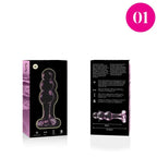 NEBULA SERIES BY IBIZA - MODELL 1 STECKER BOROSILIKATGLAS TRANSPARENT 10.5 CM -O- 3 CM - Vanelion Paradise