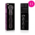 NEBULA SERIES BY IBIZA - MODELL 13 DILDO BOROSILIKATGLAS KLAR 18 CM -O- 3.5 CM - Vanelion Paradise