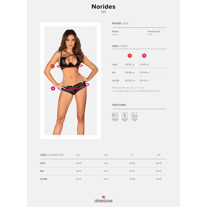 OBSESSIVE - NORIDES-SET ZWEITEILIG XS/S - Vanelion Paradise