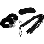 INTENSE - FETISH EROTIKSPIELSET 1 MIT HANDSCHELLEN, BLINDMASKE UND PEITSCHE - Vanelion Paradise