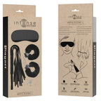 INTENSE - FETISH EROTIKSPIELSET 1 MIT HANDSCHELLEN, BLINDMASKE UND PEITSCHE - Vanelion Paradise