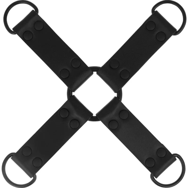 INTENSE FETISH Hog Tie – 4-Wege Mehrfachfessel aus veganem Leder - Vanelion Paradise