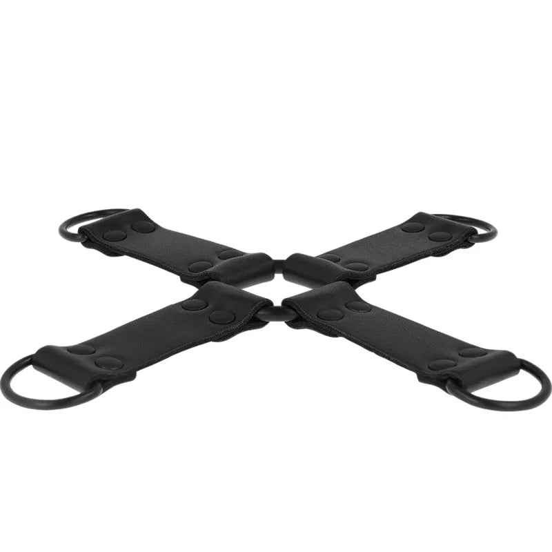 INTENSE FETISH Hog Tie – 4-Wege Mehrfachfessel aus veganem Leder - Vanelion Paradise