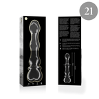 NEBULA SERIES BY IBIZA - MODELL 21 DILDO BOROSILIKATGLAS KLAR 20.5 CM -O- 3.5 CM - Vanelion Paradise