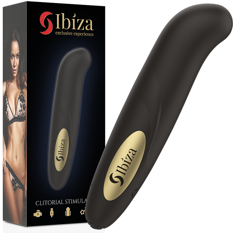 IBIZA - KLITERSTIMULATOR USB-LADEGERT 10 VIBRATIONSMODI GOLDEN 13 X 2,9