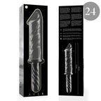 NEBULA SERIES BY IBIZA - MODELL 24 DILDO BOROSILIKATGLAS KLAR 28.5 CM -O- 5 CM - Vanelion Paradise