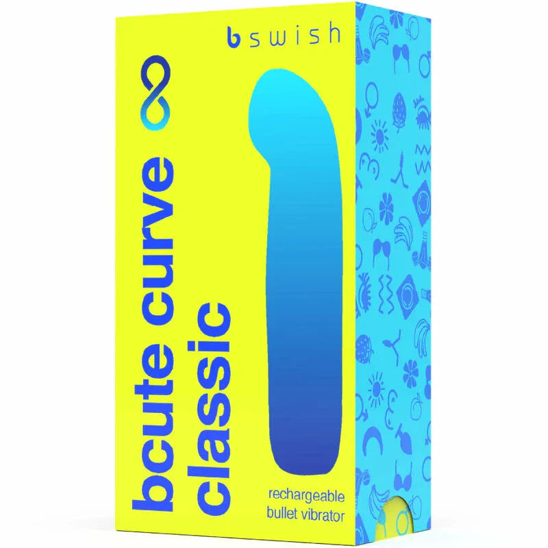 B SWISH - BCUTE CURVE INFINITE KLASSISCHER WIEDERAUFLADBARER SILIKONVIBRATOR GELB - Vanelion Paradise