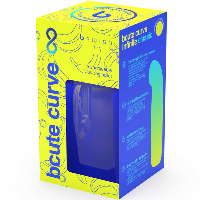 B SWISH - BCUTE CURVE INFINITE CLASSIC LIMITED EDITION WIEDERAUFLADBARER SILIKONVIBRATOR GELB