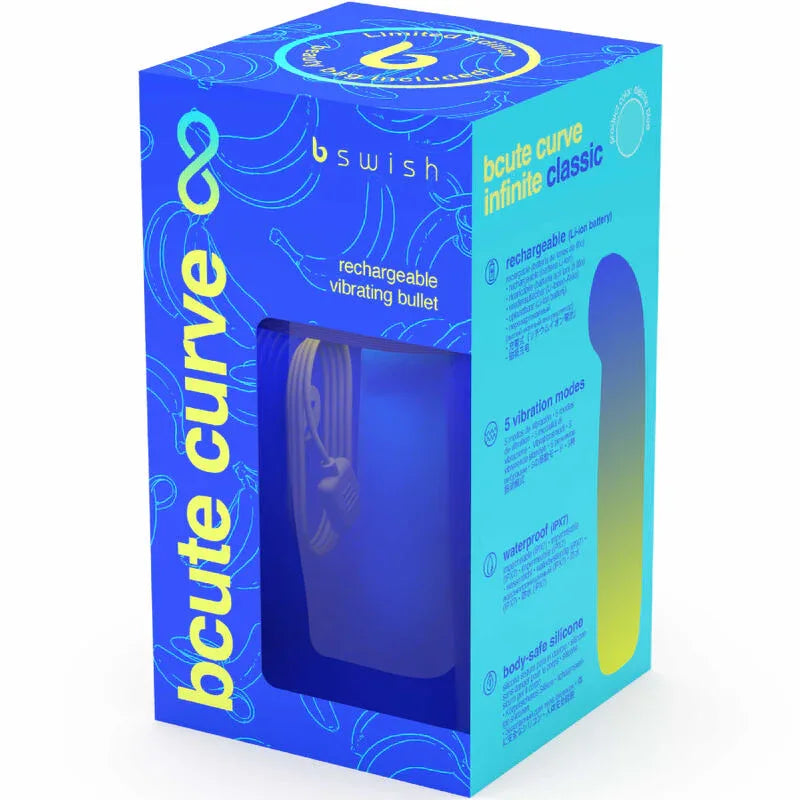 B SWISH - BCUTE CURVE INFINITE CLASSIC LIMITED EDITION BLAUER SILIKON-VIBRATOR - Vanelion Paradise