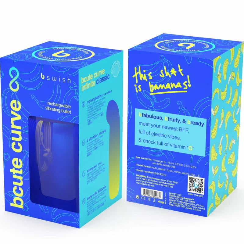 B SWISH - BCUTE CURVE INFINITE CLASSIC LIMITED EDITION BLAUER SILIKON-VIBRATOR - Vanelion Paradise