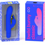 B SWISH - BWILD BUNNY INFINITE KLASSISCHER WIEDERAUFLADBARER VIBRATOR AUS BLAUEM SILIKON - Vanelion Paradise