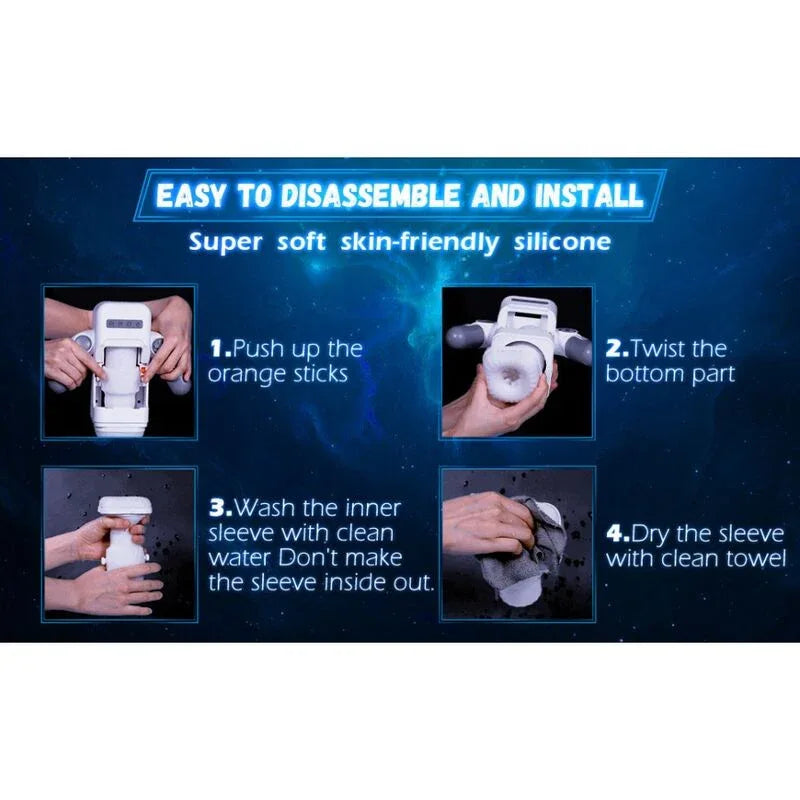 GAME CUP - STOßENDER VIBRATIONS-MASTURBATOR MIT HEIZFUNKTION UND MOBILER UNTERSTÜTZUNG - SCHWARZ - Vanelion Paradise