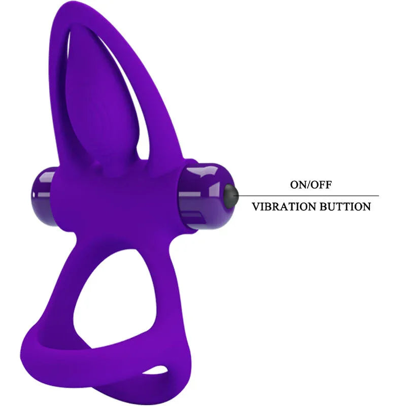 PRETTY LOVE - VIBRATORRING 10 VIBRATIONEN LILA SILIKON - Vanelion Paradise