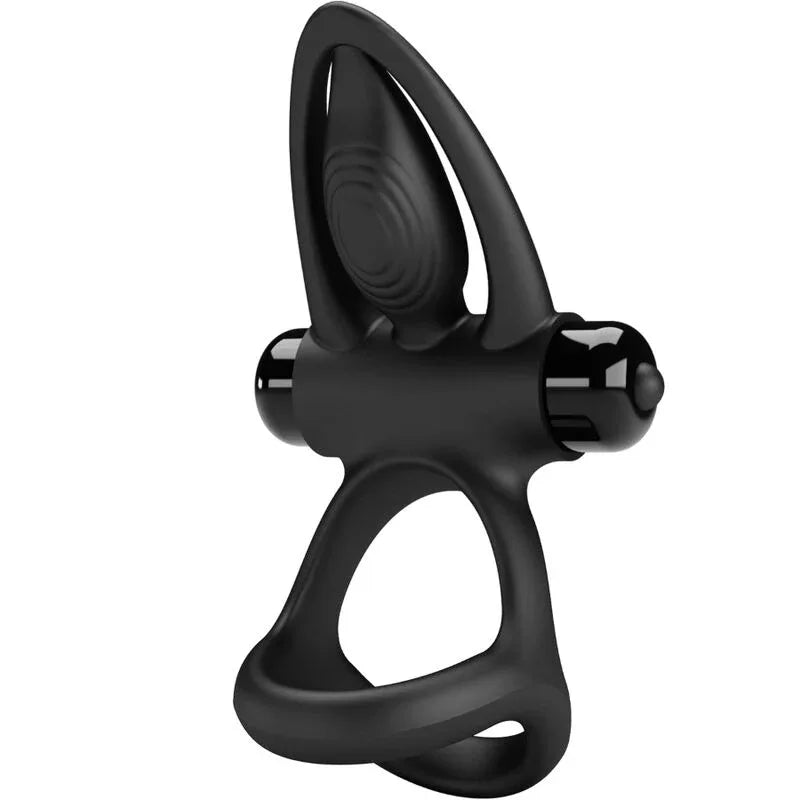 PRETTY LOVE - VIBRATIONSRING 10 VIBRATIONEN SCHWARZES SILIKON - Vanelion Paradise