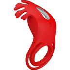 PRETTY LOVE - RUBEN VIBRATORRING 7 VIBRATIONEN SILIKON ROT - Vanelion Paradise
