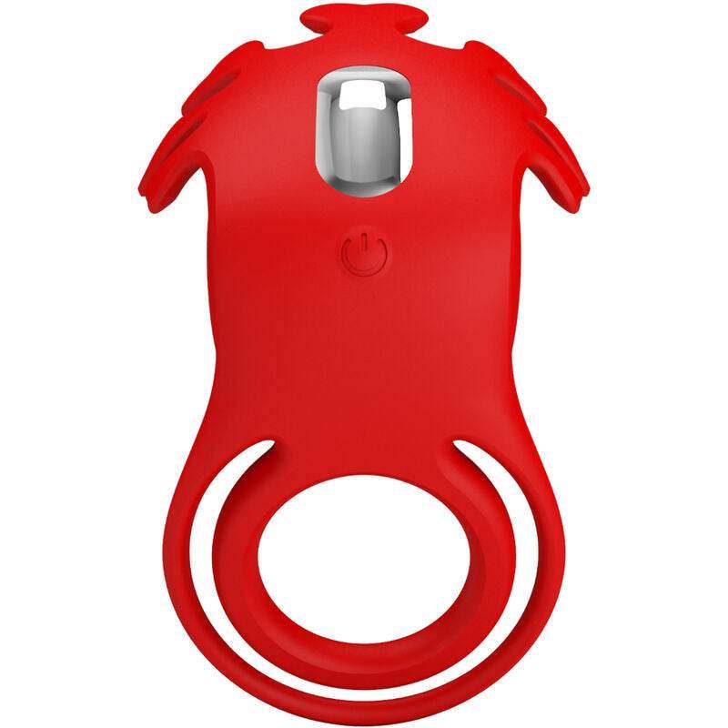 PRETTY LOVE - RUBEN VIBRATORRING 7 VIBRATIONEN SILIKON ROT - Vanelion Paradise