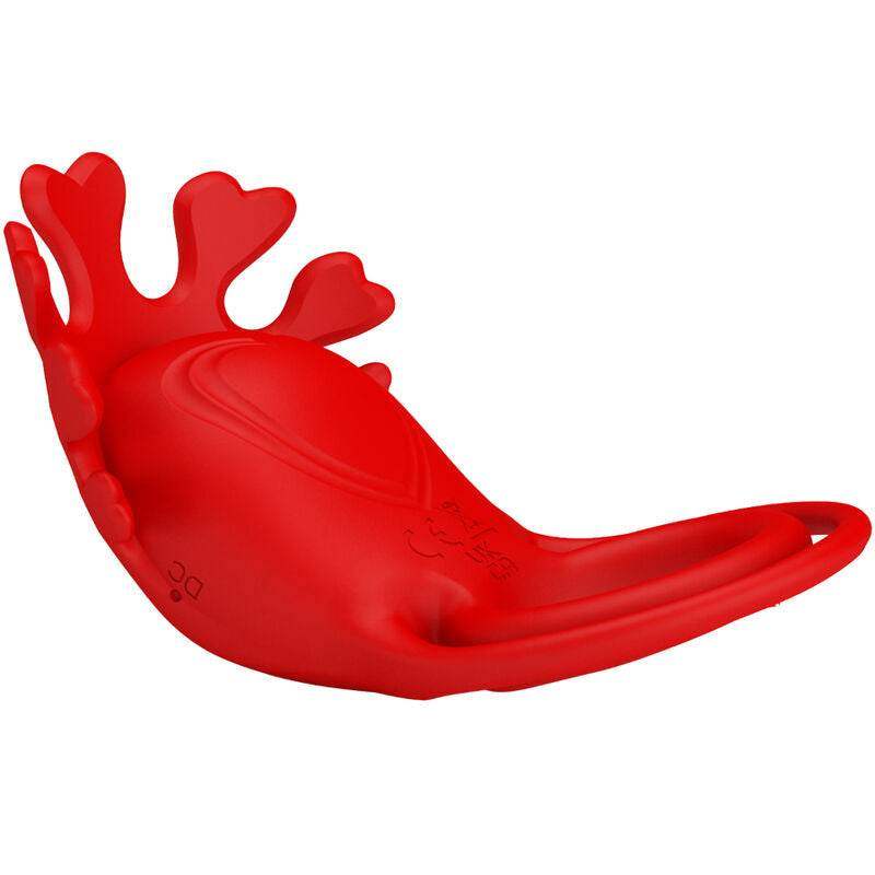 PRETTY LOVE - RUBEN VIBRATORRING 7 VIBRATIONEN SILIKON ROT - Vanelion Paradise