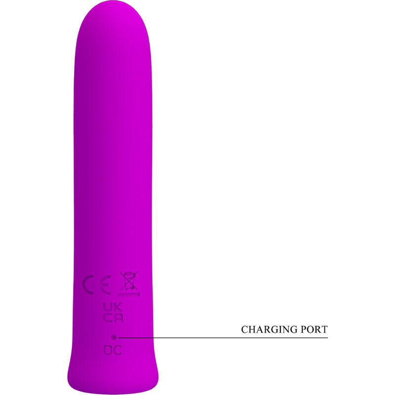 PRETTY LOVE - CURTIS MINI SUPER POWER VIBRATOR 12 LILA SILIKONVIBRATIONEN