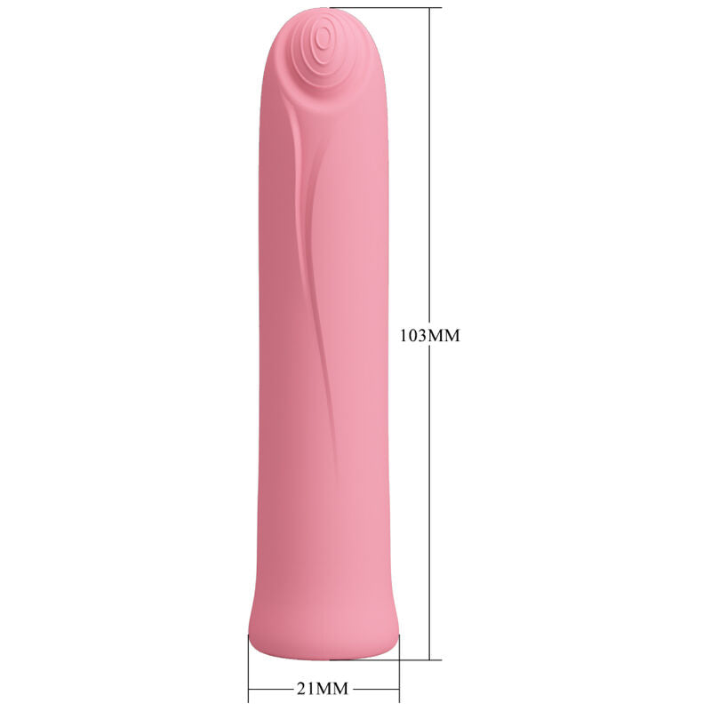 PRETTY LOVE - CURTIS MINI SUPER POWER VIBRATOR 12 ROSA SILIKONVIBRATIONEN