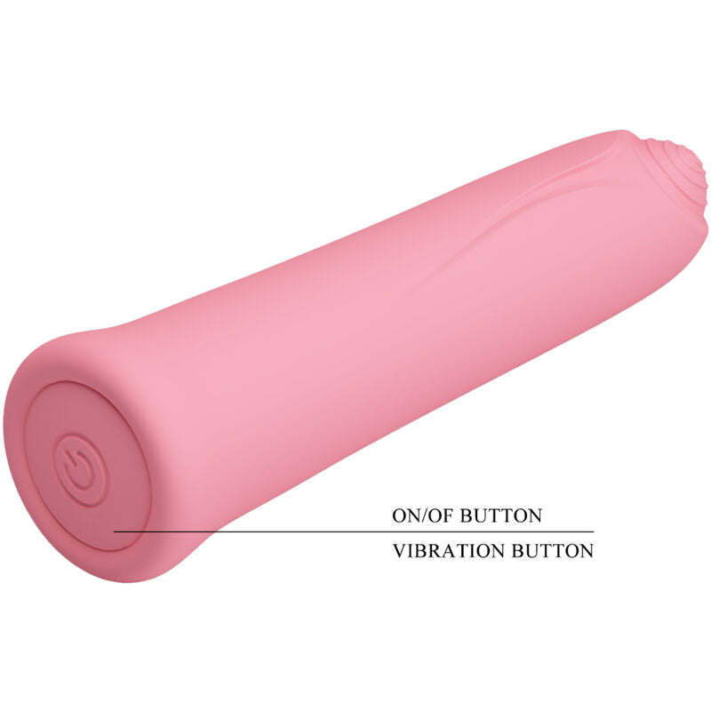 PRETTY LOVE - CURTIS MINI SUPER POWER VIBRATOR 12 ROSA SILIKONVIBRATIONEN