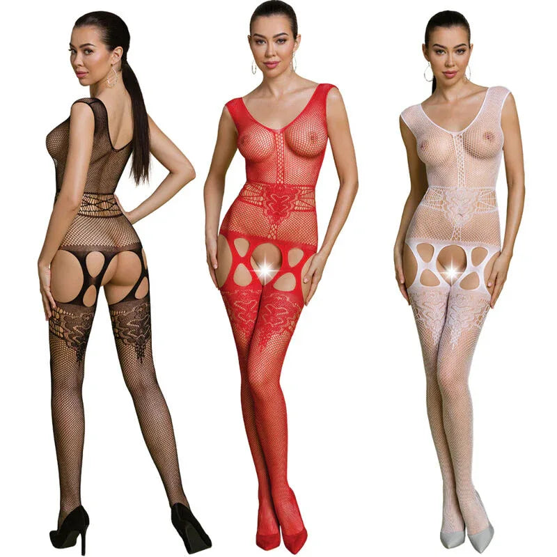 PASSION - ECO COLLECTION BODYSTOCKING ECO BS014 SCHWARZ - Vanelion Paradise