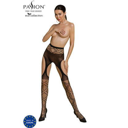 PASSION - ECO COLLECTION BODYSTOCKING ECO S005 SCHWARZ